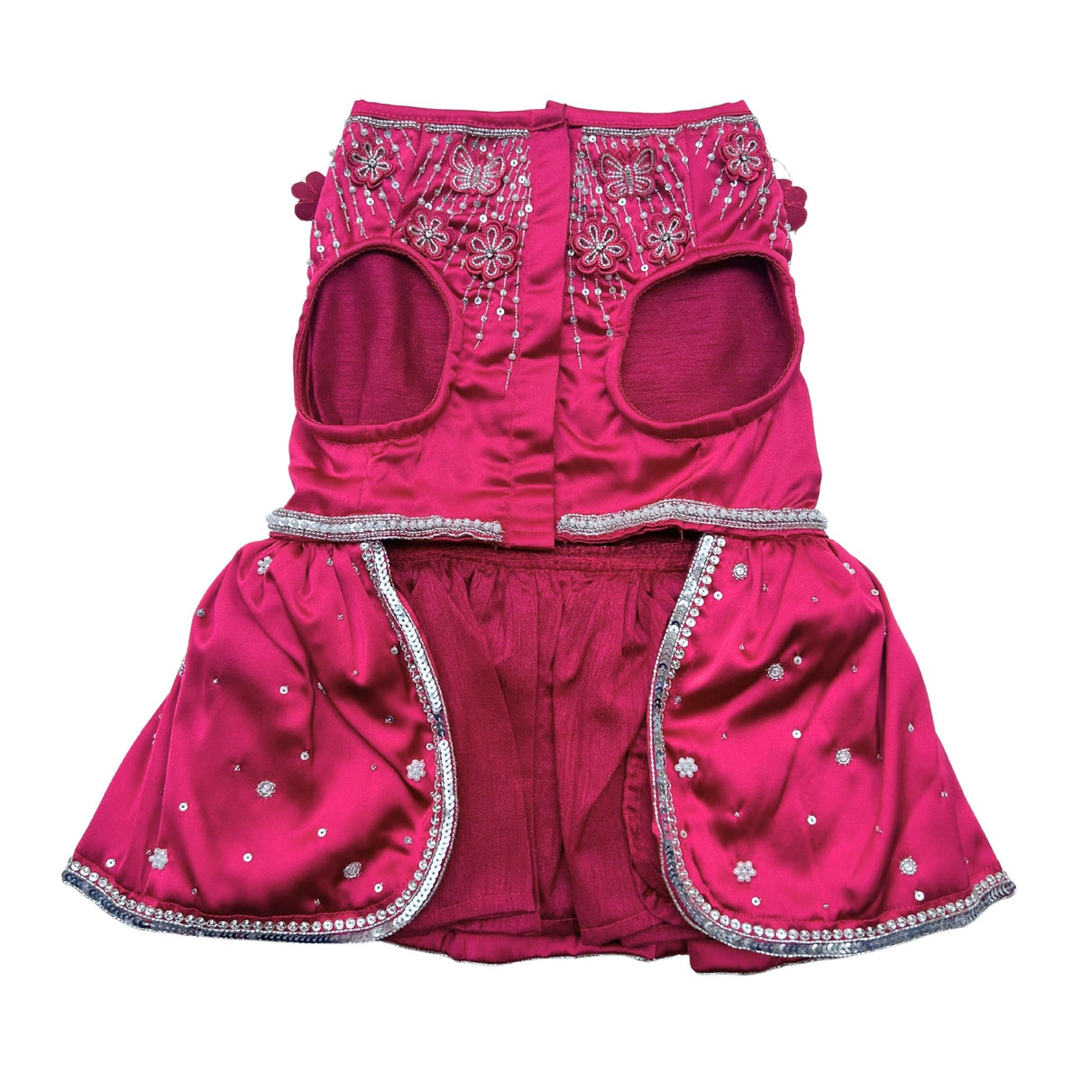BUTTERFLY SPARKLE HAND EMBROIDERED TUTU DRESS FOR DOGS AND CATS