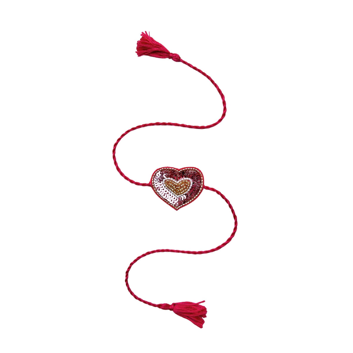 PINK HEART RAKHI FOR DOGS AND CATS