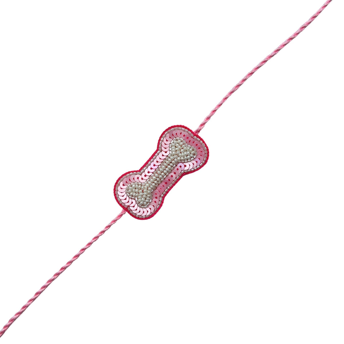 LIGHT PINK PEARL RAKHI FOR DOGS AND CATS