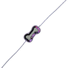 ROYAL PURPLE WAISTCOAT KURTA + BONE RAKHI FOR DOGS AND CATS