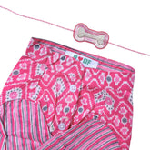PINK WAISTCOAT KURTA + BONE RAKHI FOR DOGS AND CATS