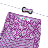 ROYAL PURPLE WAISTCOAT KURTA + BONE RAKHI FOR DOGS AND CATS