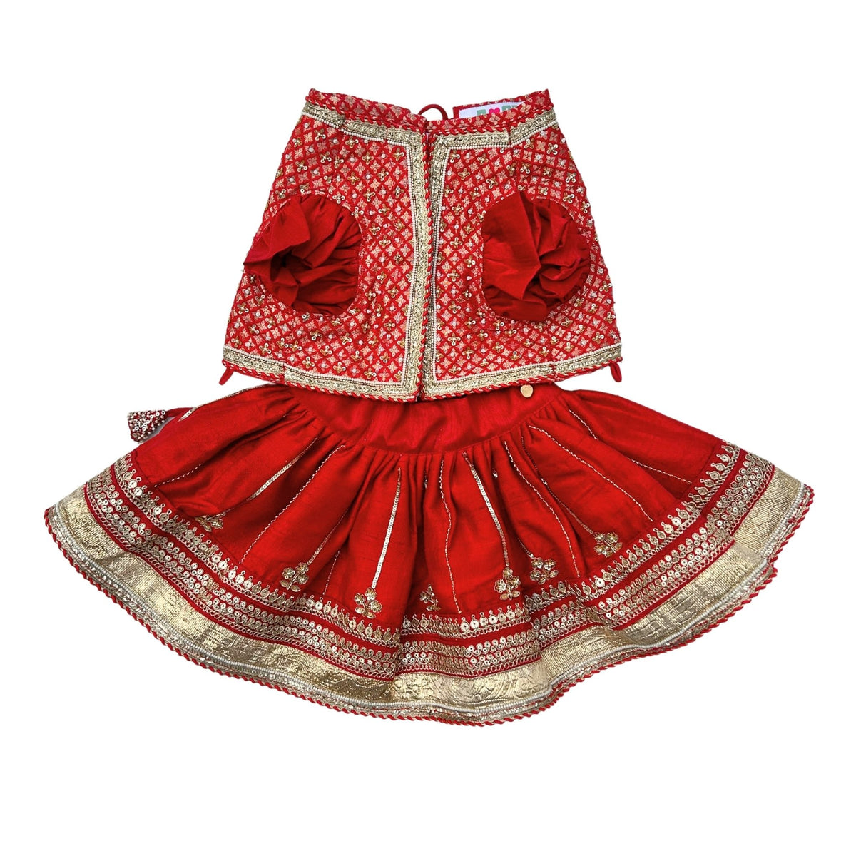 SURKH LAAL SHAHI LEHENGA FOR DOGS AND CATS