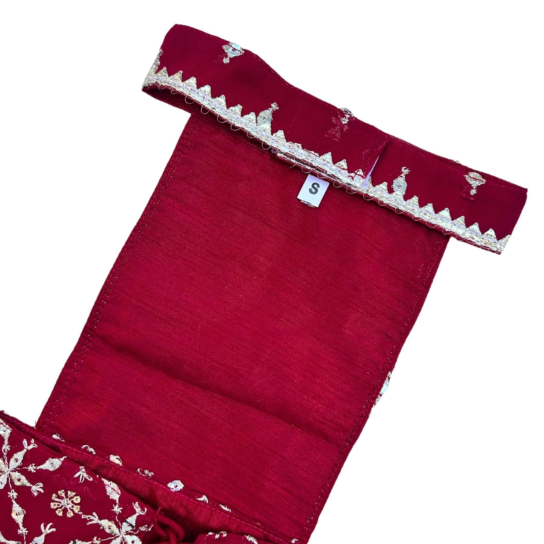 RED FESTIVE DOG LEHENGA