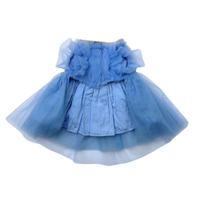 BLUE PRETTY PEARL TUTU DOG DRESS