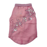 GULMARG PEARL PINK HAND EMBROIDERED DOG SHERWANI