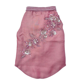 GULMARG PEARL PINK HAND EMBROIDERED DOG SHERWANI