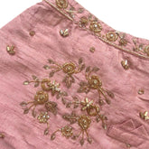 PINK HAND EMBROIDERED GOLD FLOWERS DOG SHERWANI