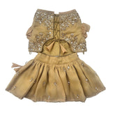 GOLDEN HOUR HAND EMBROIDERED LEHENGA FOR DOGS AND CATS