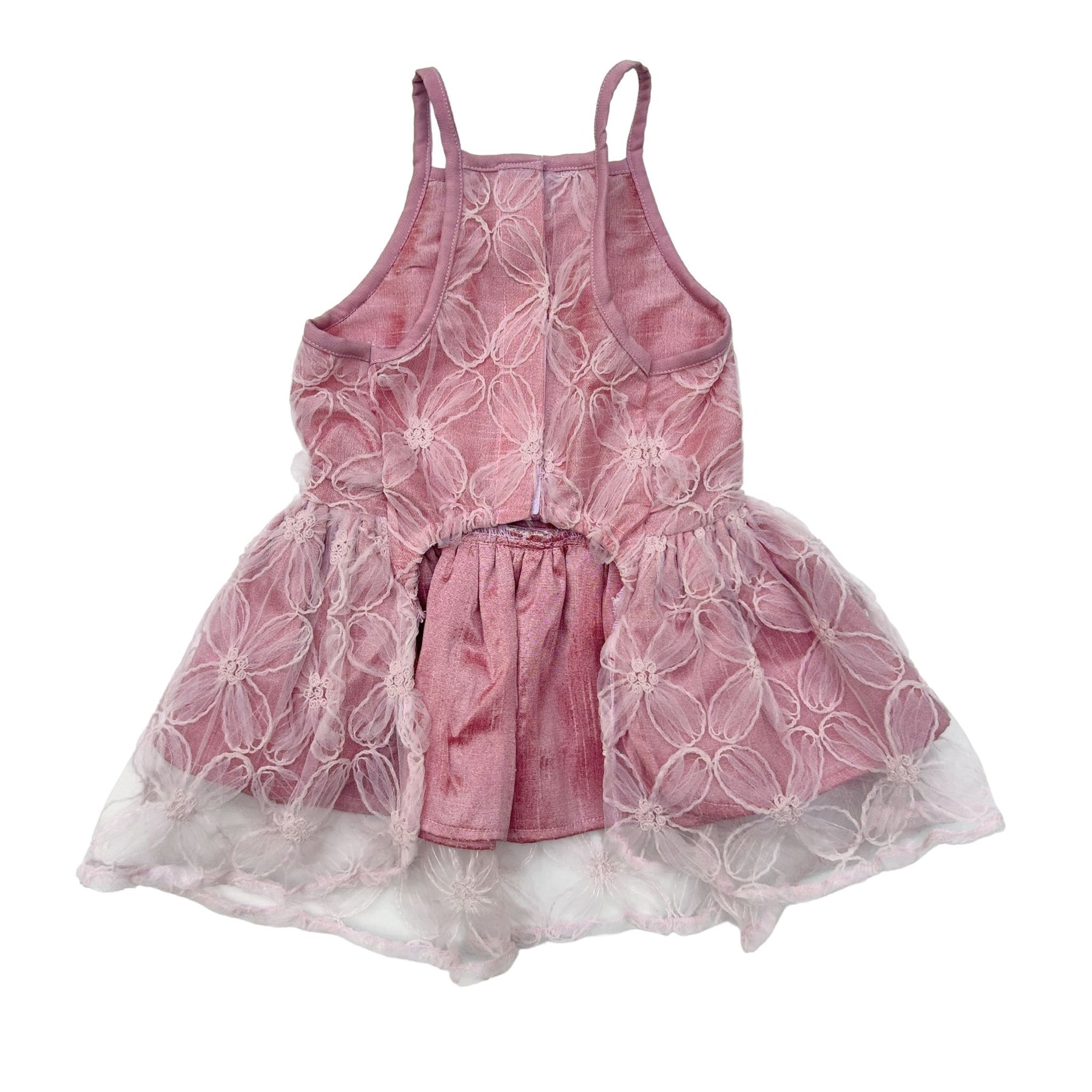 LIGHT PINK CINDERELLA'S DAY DRESS FOR DOGS AND CATS