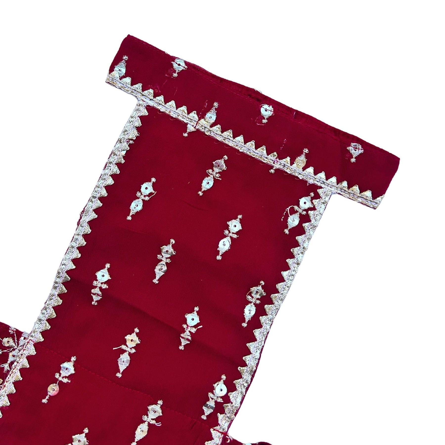 RED FESTIVE DOG LEHENGA