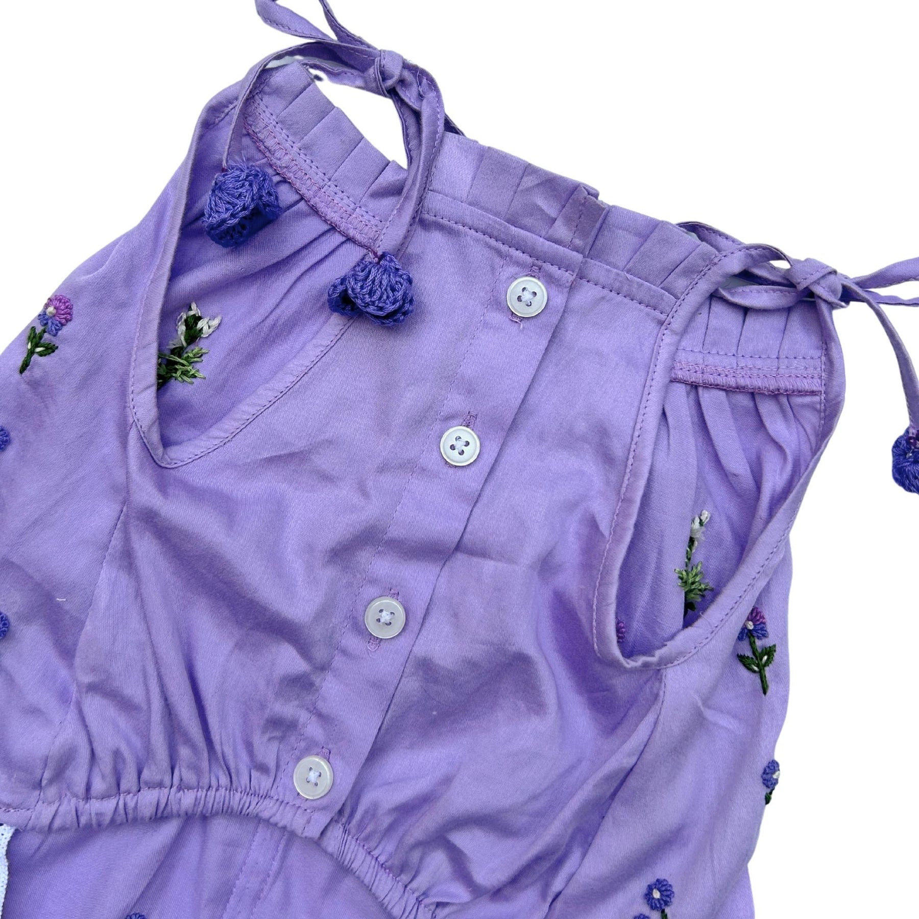 LILAC FOREST GATHER DRESS FOR DOGS AND CATS