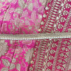 GULABI BANARASI SAREE FOR DOGS AND CATS