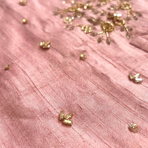 PINK HAND EMBROIDERED GOLD FLOWERS DOG SHERWANI