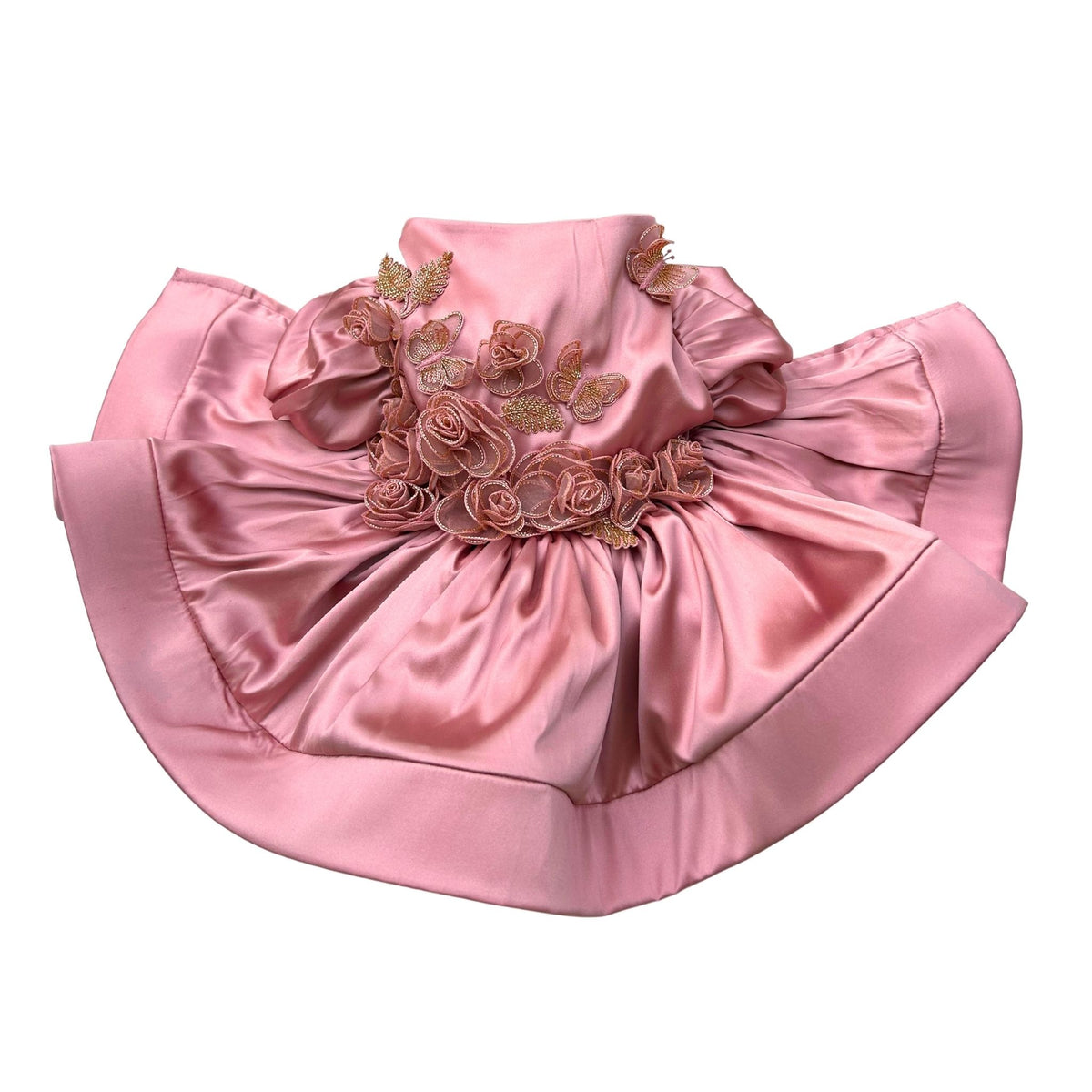 PINK PETAL PRINCESS DRESS FOR DOGS AND CATS
