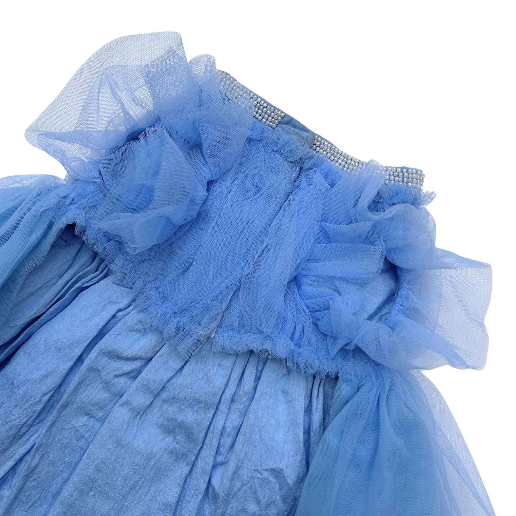 BLUE PRETTY PEARL TUTU DOG DRESS