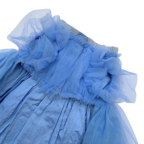 BLUE PRETTY PEARL TUTU DOG DRESS