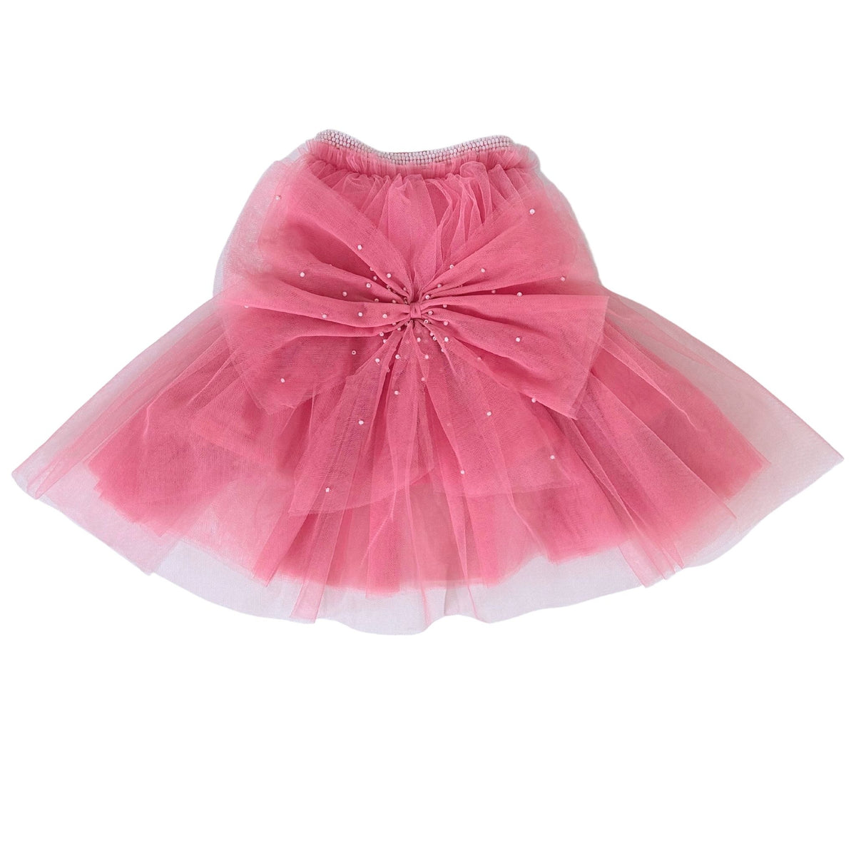PINK PRETTY PEARL TUTU DOG DRESS