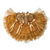 GOLD SEQUINS GEMSTONE DOG DRESS