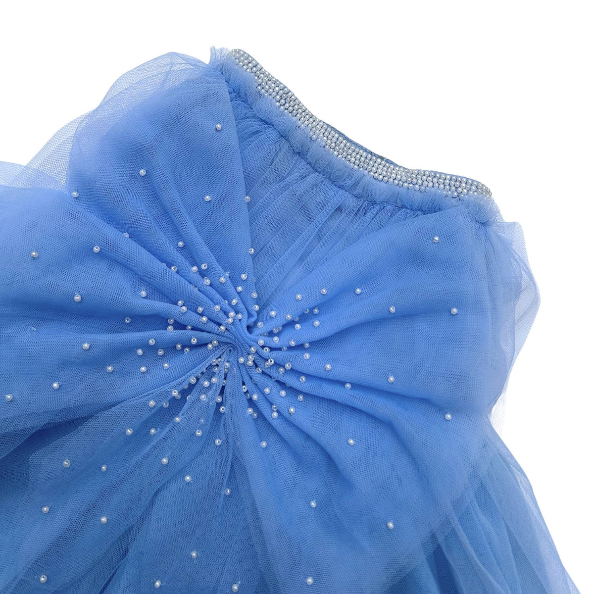 BLUE PRETTY PEARL TUTU DOG DRESS