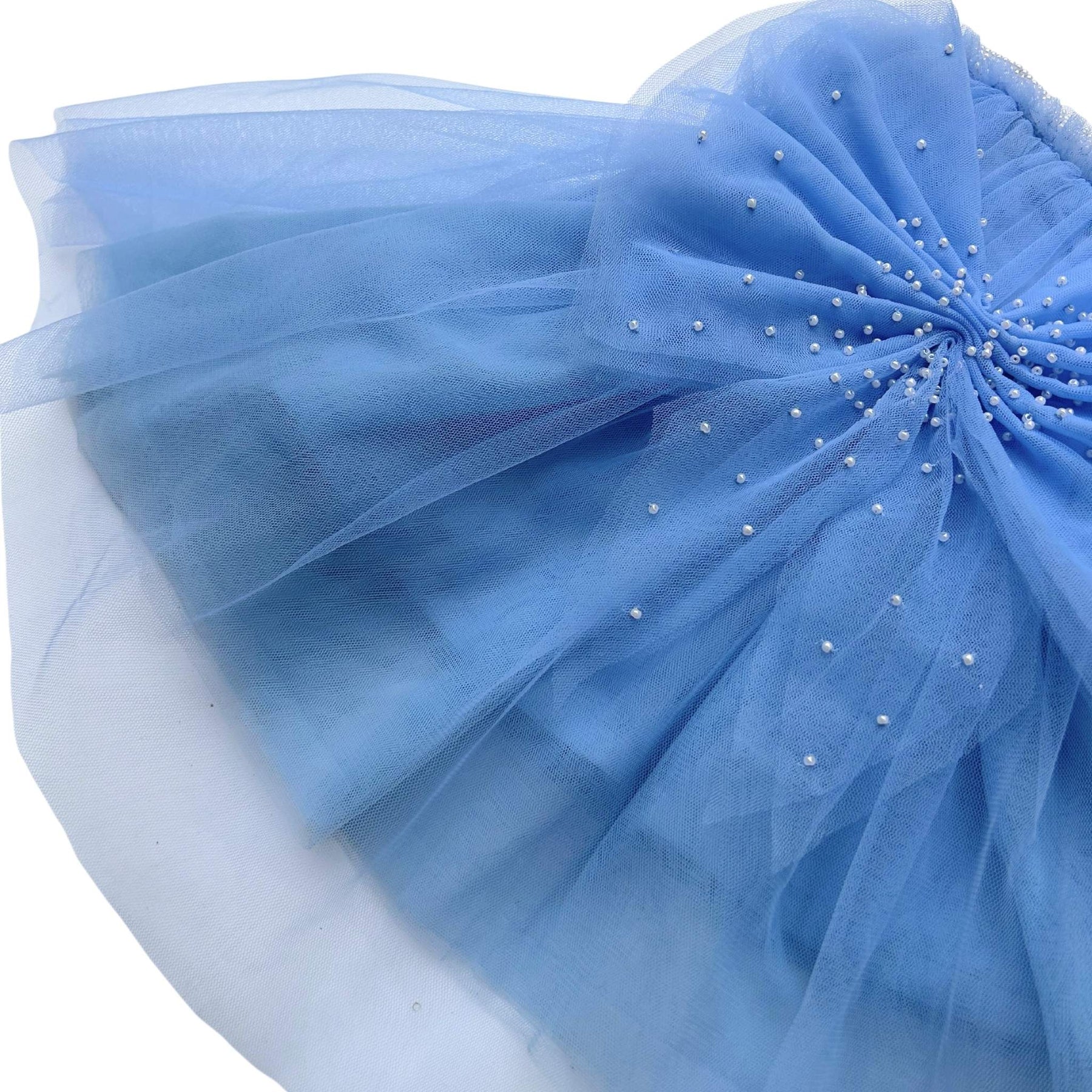 BLUE PRETTY PEARL TUTU DOG DRESS