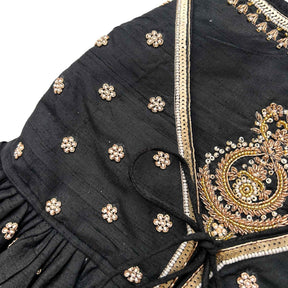 BLACK NOOR HAND EMBROIDERED ANARKALI FOR DOGS AND CATS