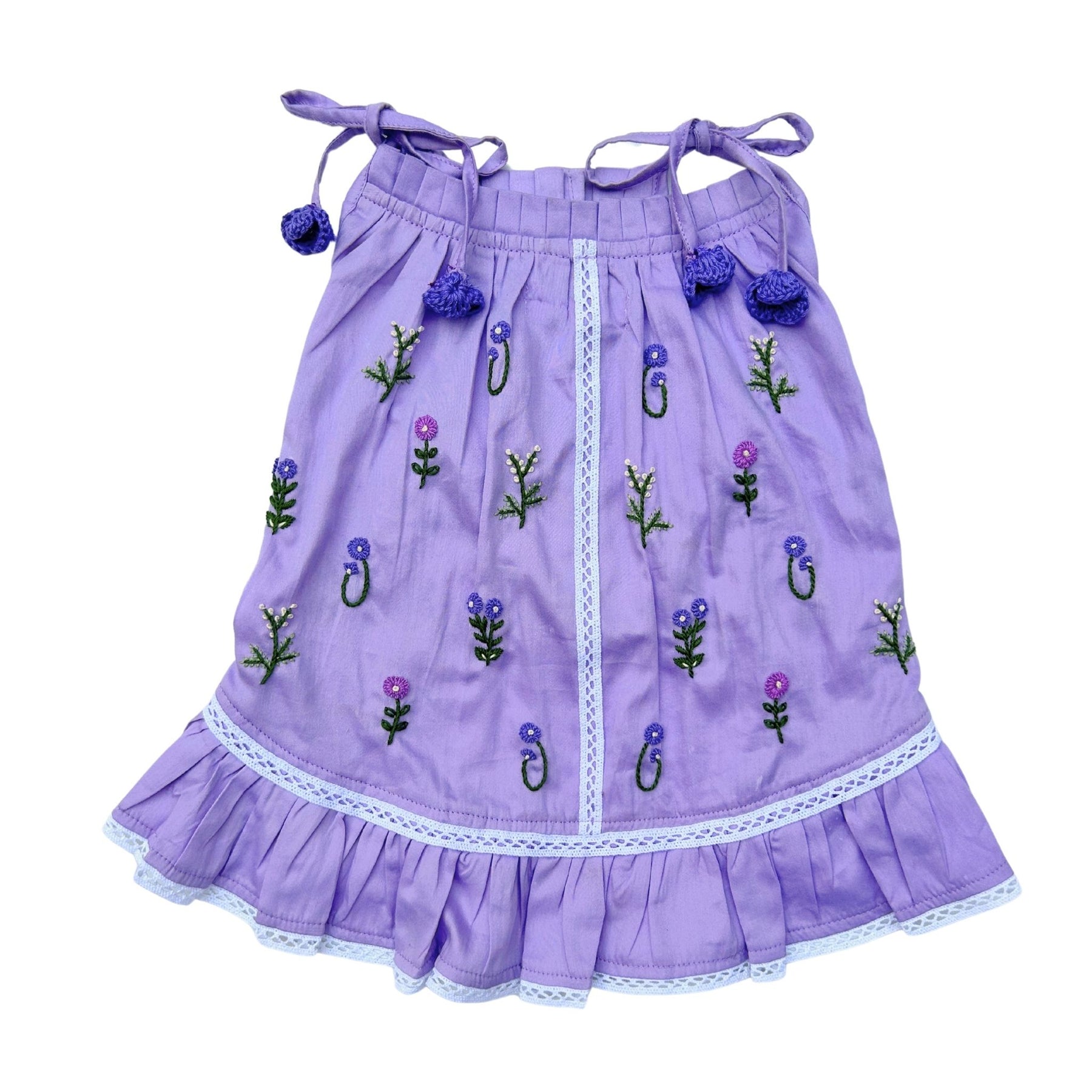 LILAC FOREST GATHER DRESS FOR DOGS AND CATS