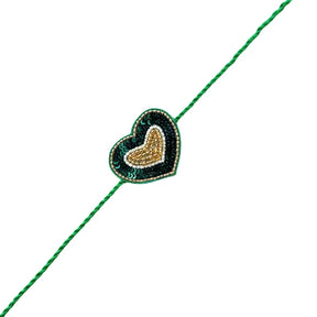 BOTTLE GREEN PATIALA MOTIF DOG KURTA+EMERALD GREEN BONE RAKHI FOR DOGS AND CATS
