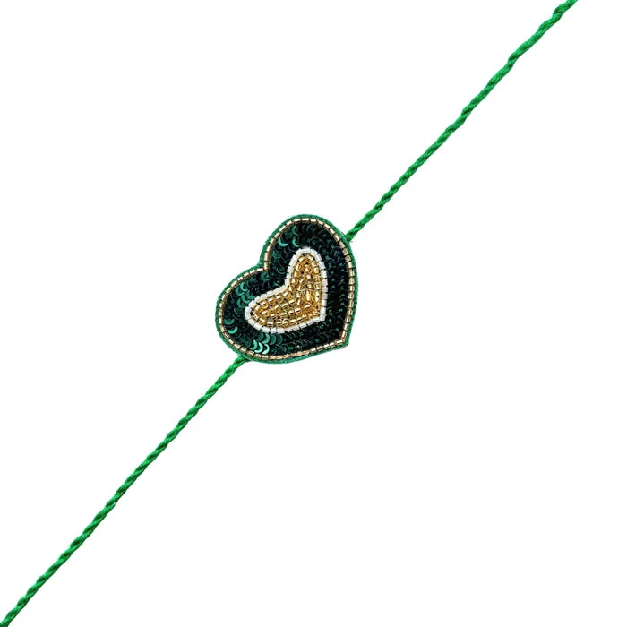 BOTTLE GREEN PATIALA MOTIF DOG KURTA+EMERALD GREEN BONE RAKHI FOR DOGS AND CATS
