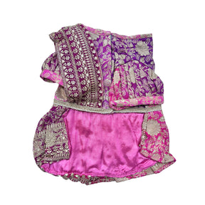 GULABI BANARASI SAREE FOR DOGS AND CATS