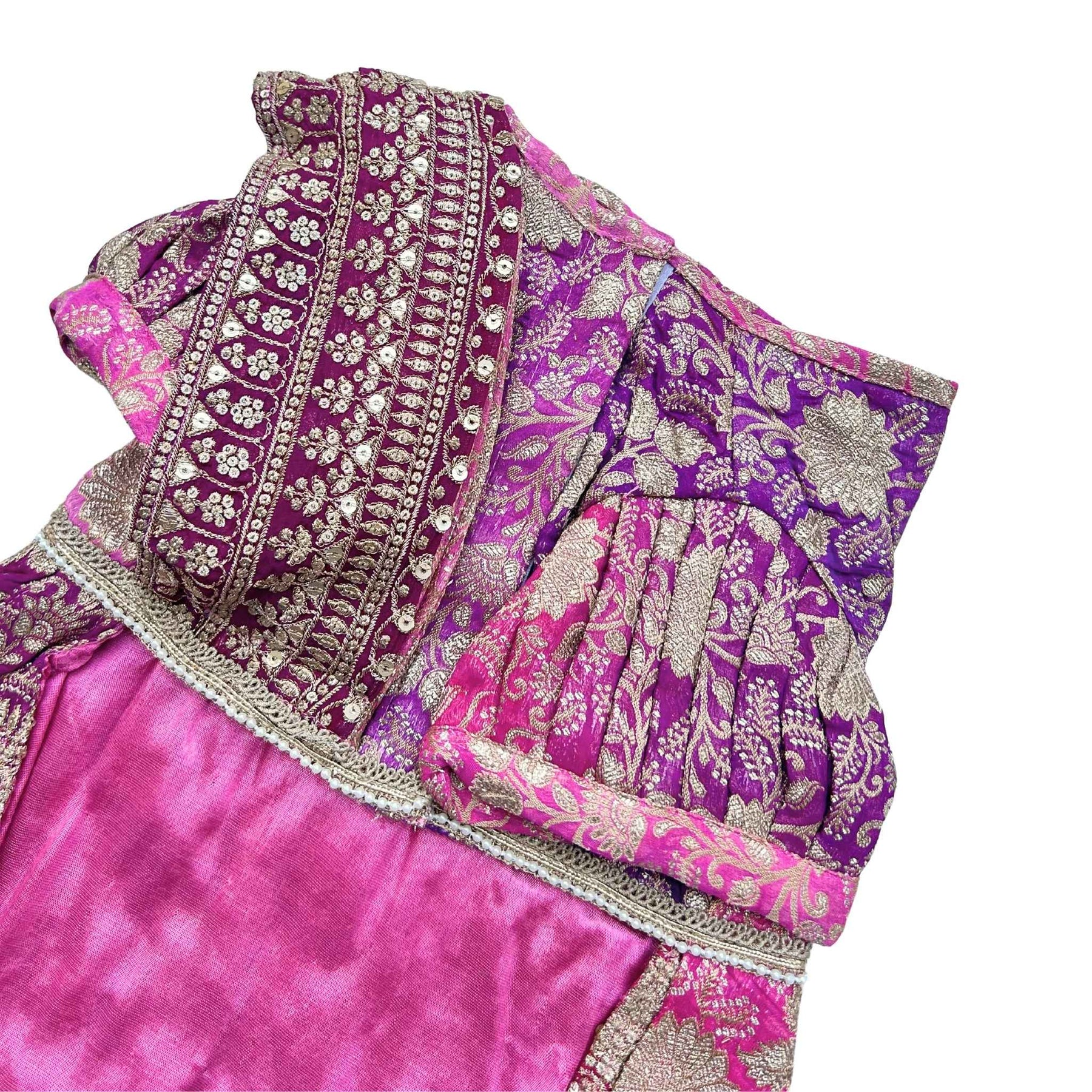 GULABI BANARASI SAREE FOR DOGS AND CATS
