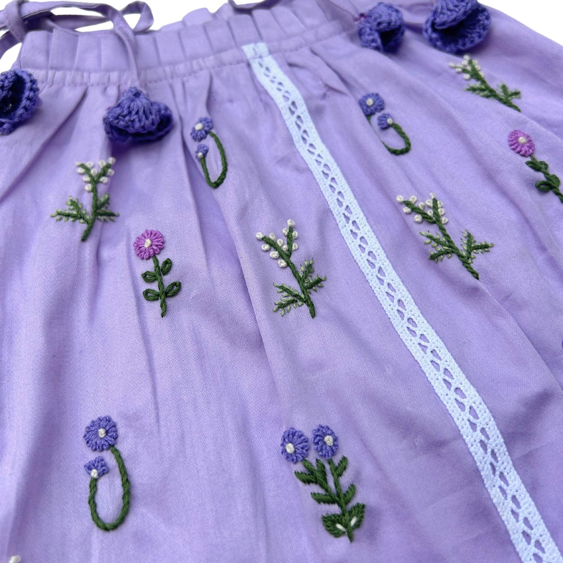 LILAC FOREST GATHER DRESS FOR DOGS AND CATS