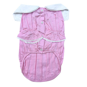 DAINTY DAISY FLOWER EMBROIDERED DRESS FOR DOGS AND CATS