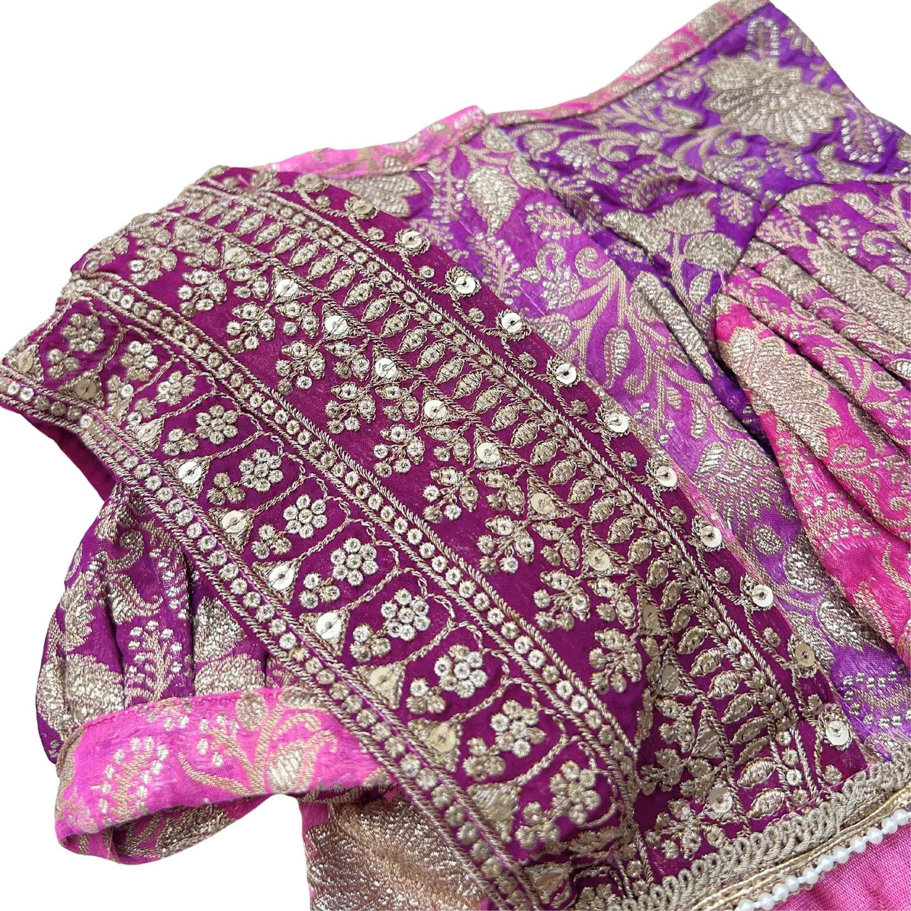 GULABI BANARASI SAREE FOR DOGS AND CATS