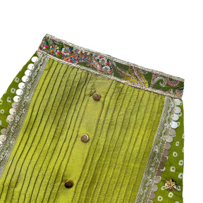 MEHENDI GREEN BANDHANI SHERWANI FOR DOGS AND CATS