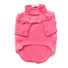 FAUX FUR DOG SWEATER