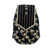 BLACK GOLD BROCADE SHERWANI FOR DOGS AND CATS