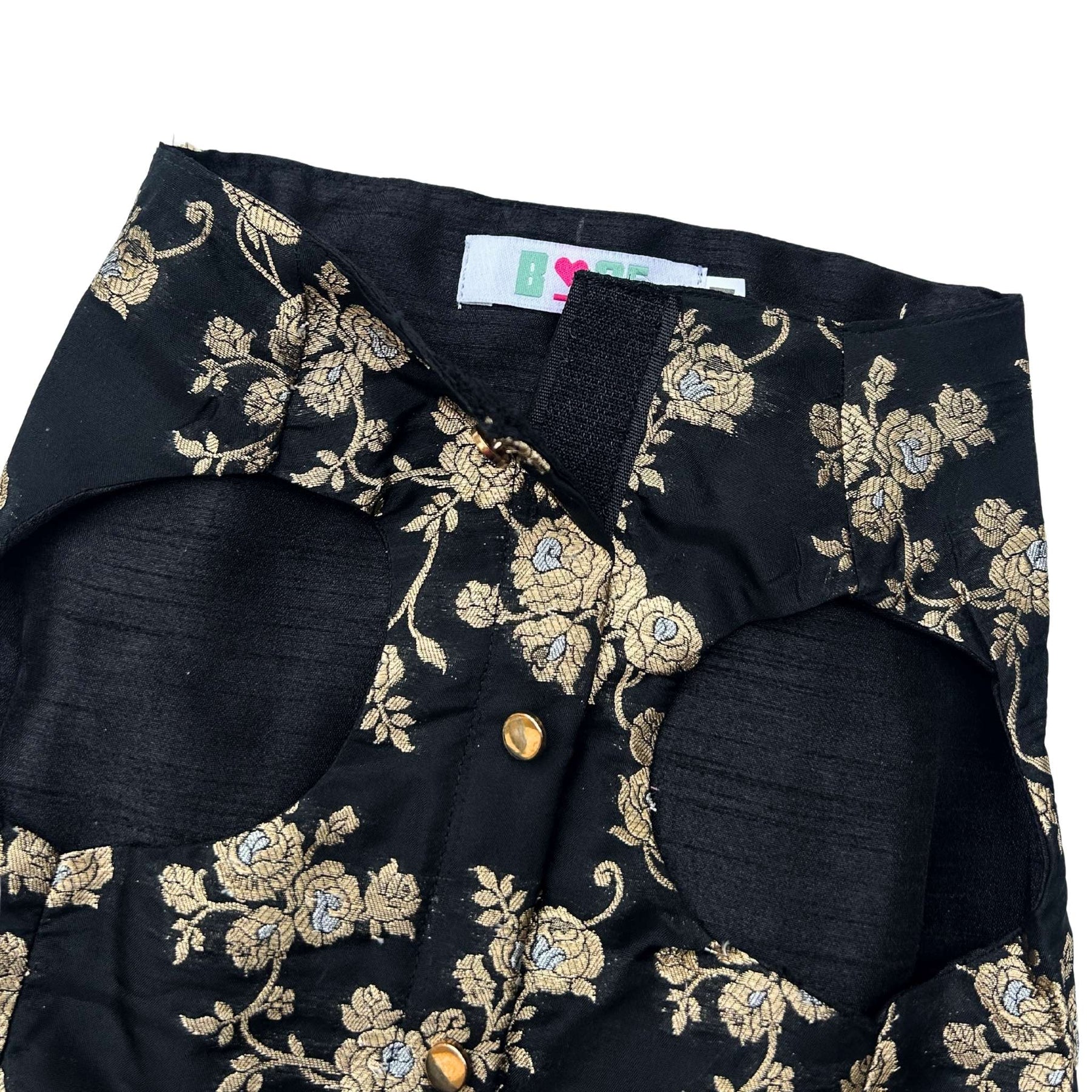 BLACK GOLD BROCADE SHERWANI FOR DOGS AND CATS