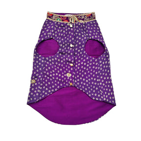 PURPLE BANDHANI SHERWANI FOR DOGS AND CATS