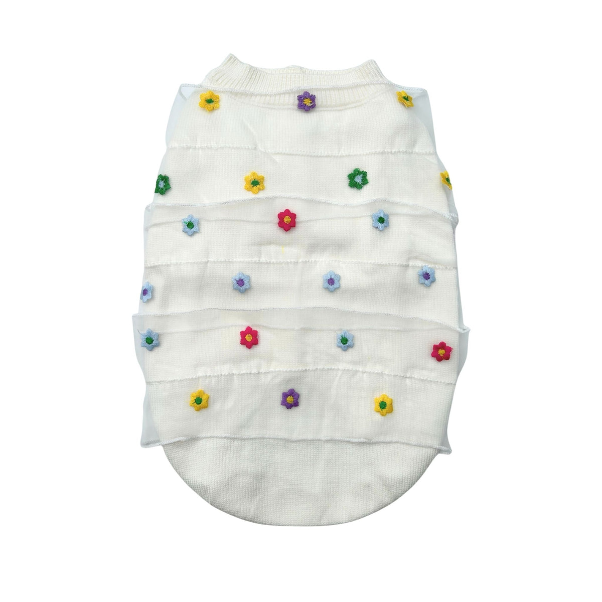 COLOUR SPRINKLE FLORAL SWEATER FOR DOGS AND CATS