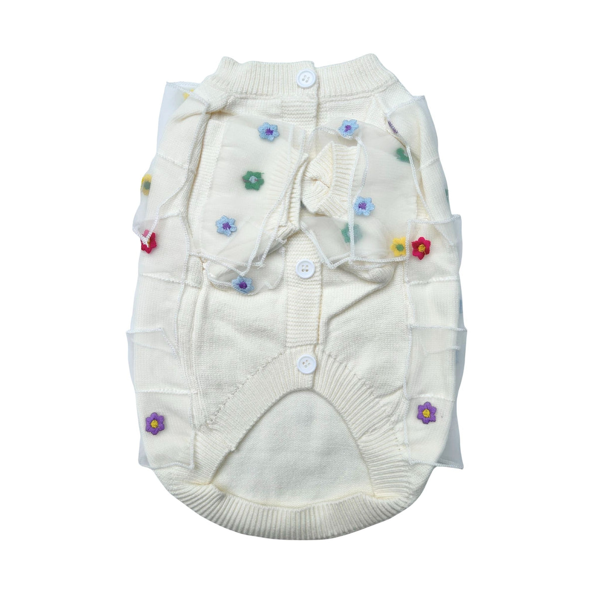 COLOUR SPRINKLE FLORAL SWEATER FOR DOGS AND CATS