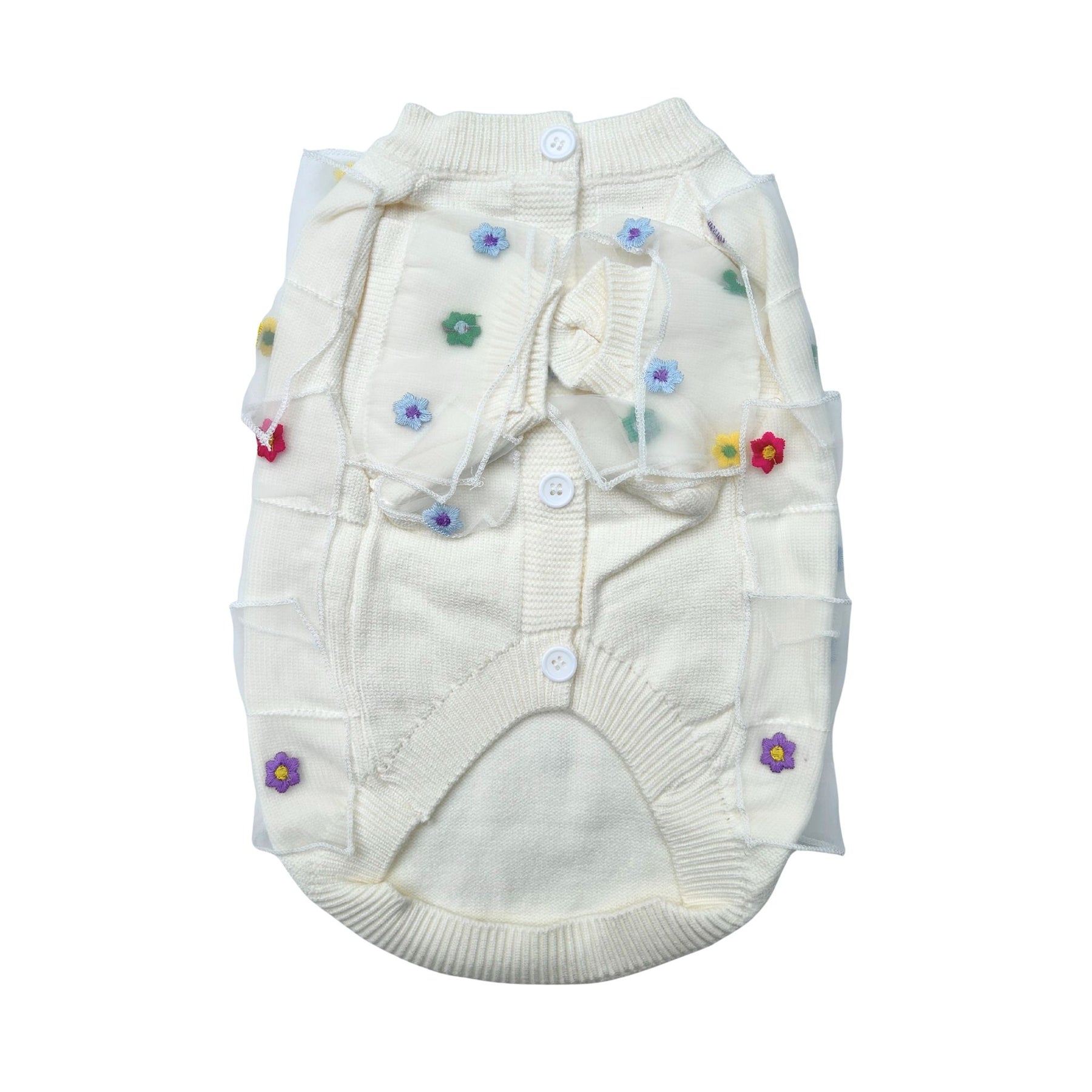 COLOUR SPRINKLE FLORAL SWEATER FOR DOGS AND CATS