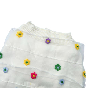 COLOUR SPRINKLE FLORAL SWEATER FOR DOGS AND CATS