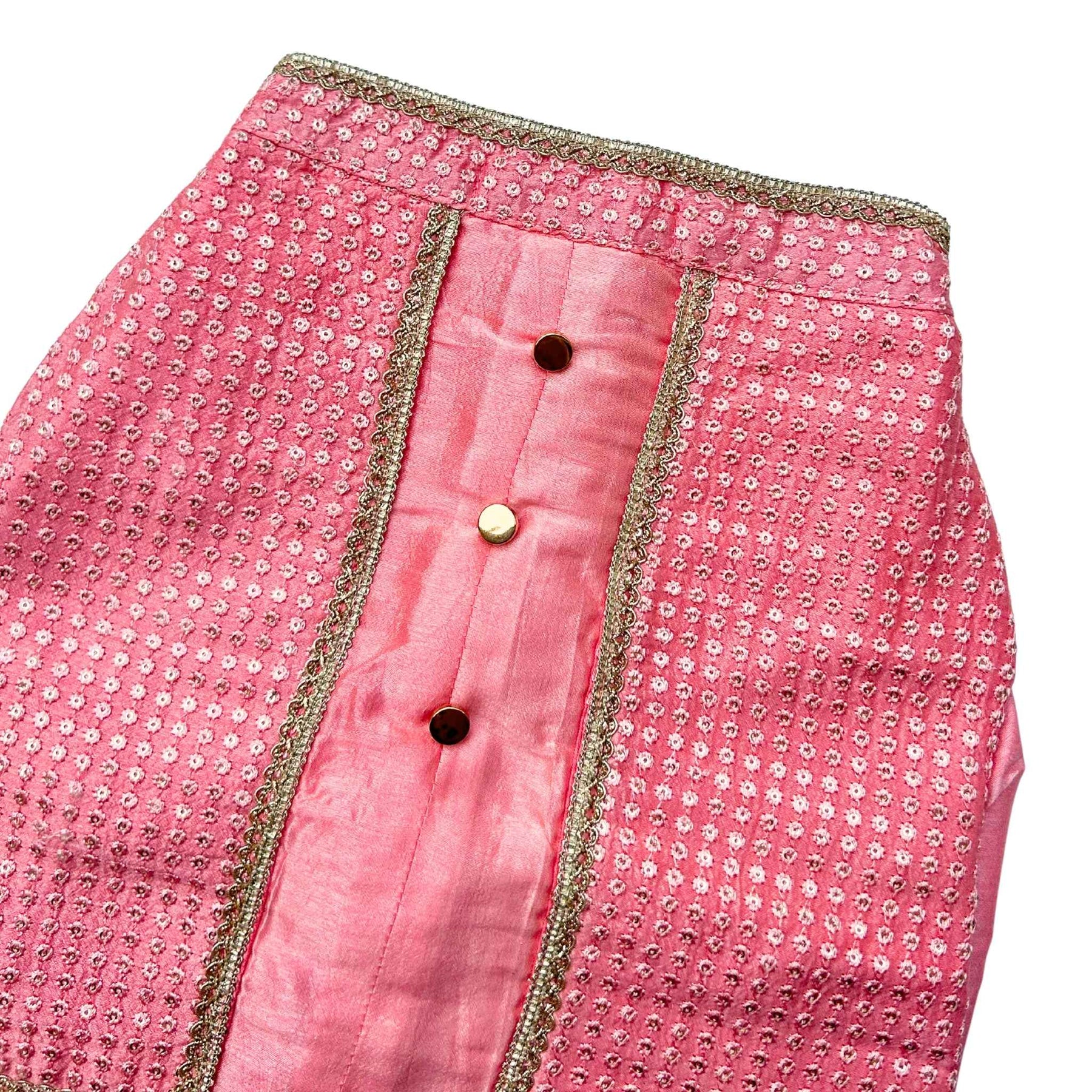 PEACH PINK SITARA KOTI KURTA FOR DOGS AND CATS