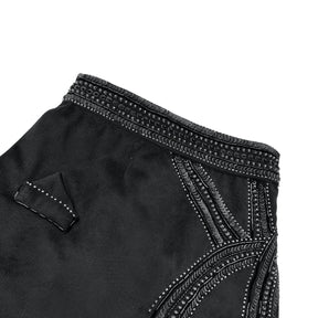 BLACK VELVET HAND EMBROIDERED BANDHGALA FOR DOGS AND CATS