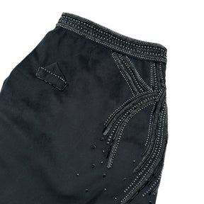 BLACK VELVET HAND EMBROIDERED BANDHGALA FOR DOGS AND CATS