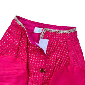 RANI PINK SITARA KOTI KURTA FOR DOGS AND CATS