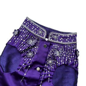 BUTTERFLY SPARKLE HAND EMBROIDERED WAISTCOAT FOR DOGS AND CATS