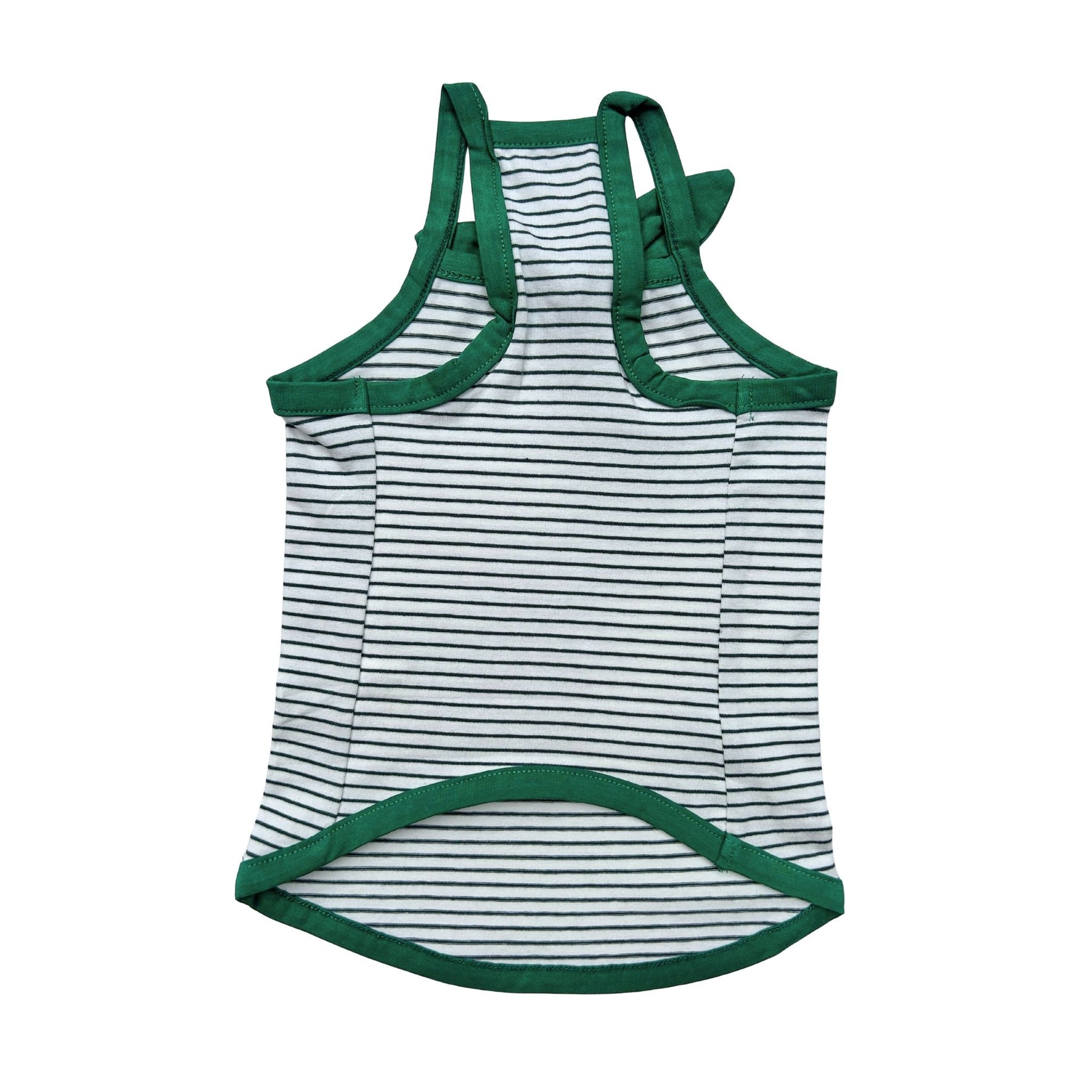 GREEN WHITE STRIPE PAW-DA DOG TEE