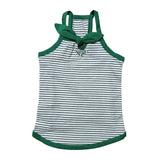 GREEN WHITE STRIPE PAW-DA DOG TEE